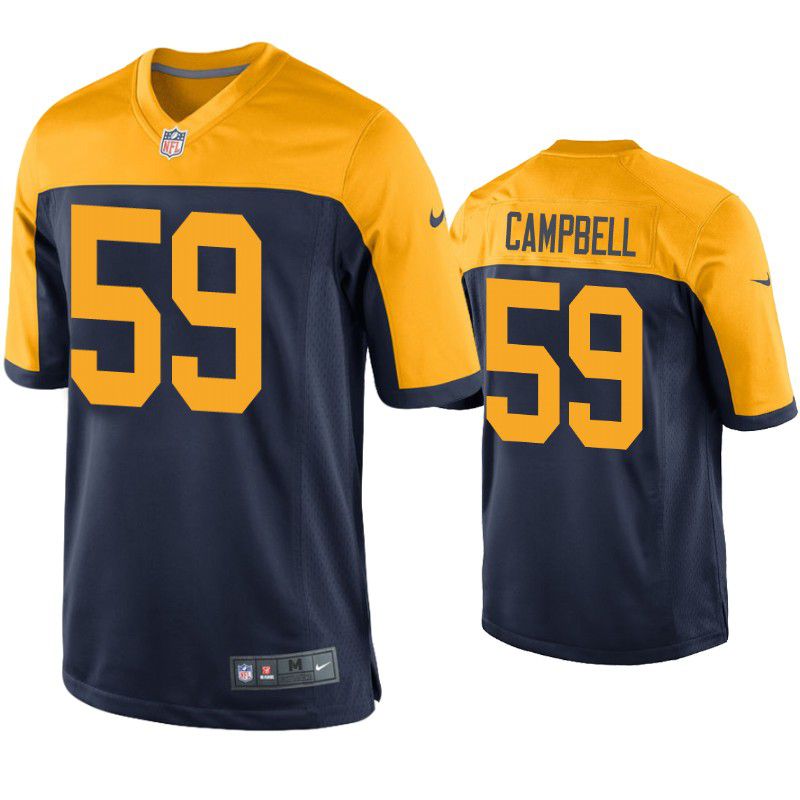 Men Green Bay Packers 59 De Vondre Campbell Nike Navy Blue Alternate Limited NFL Jersey